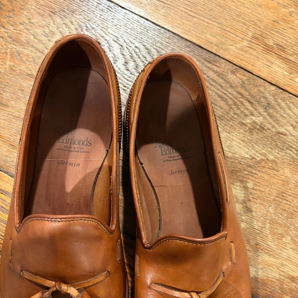 Allen Edmonds Tan Tassel Loafers 10.5D Jermyn - Picture 4 of 9